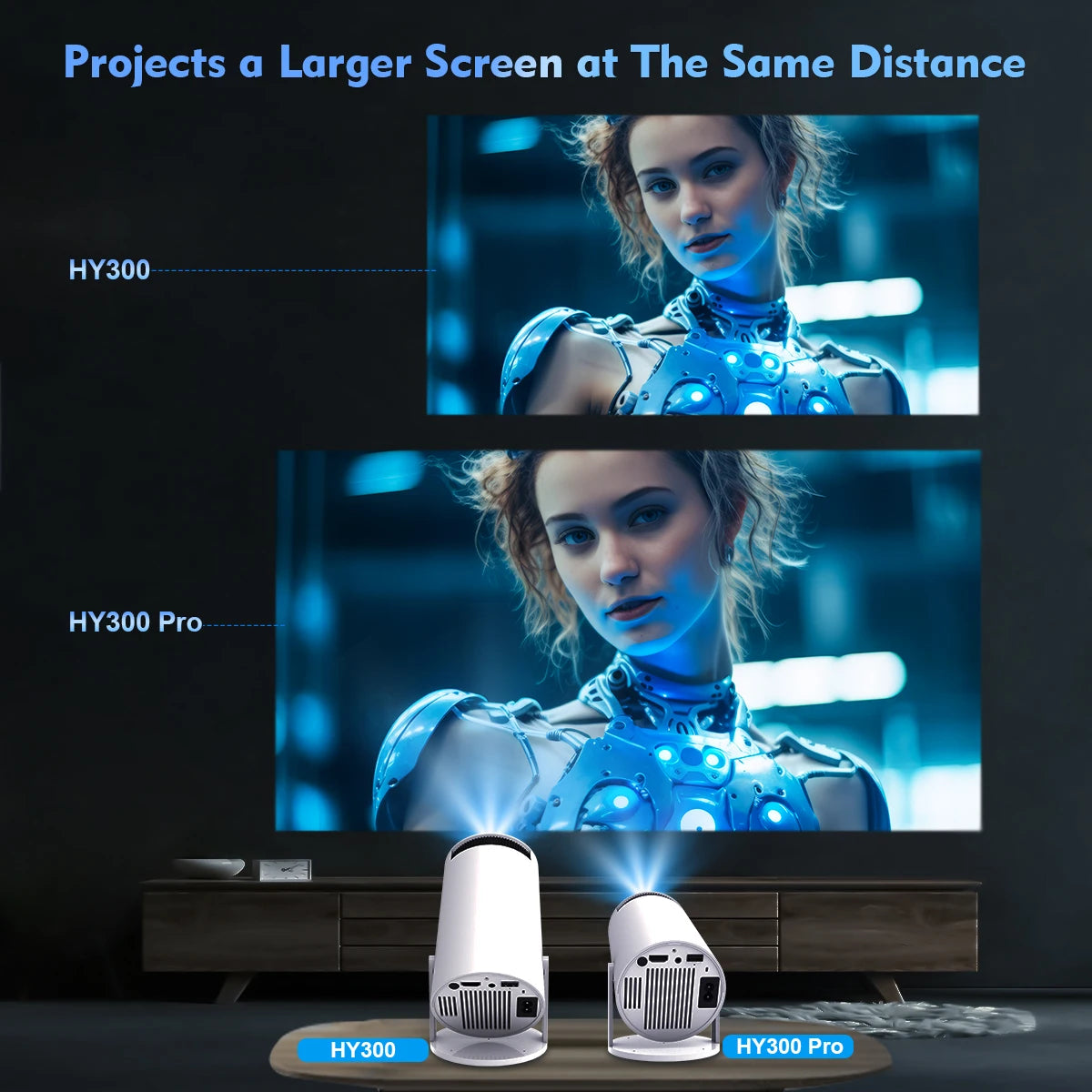 4K Full 3D Projector | Android 11, 200 ANSI Lumens, Dual WiFi 6 & Bluetooth – Home Theater Experience