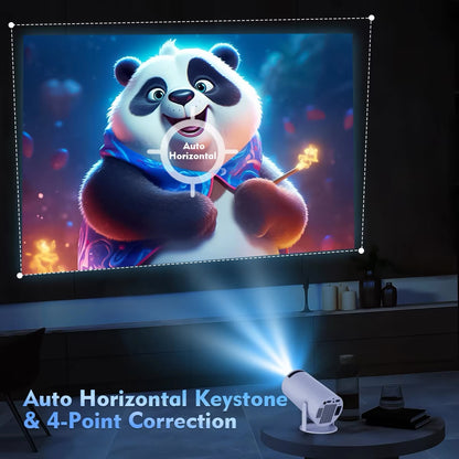 4K Full 3D Projector | Android 11, 200 ANSI Lumens, Dual WiFi 6 & Bluetooth – Home Theater Experience